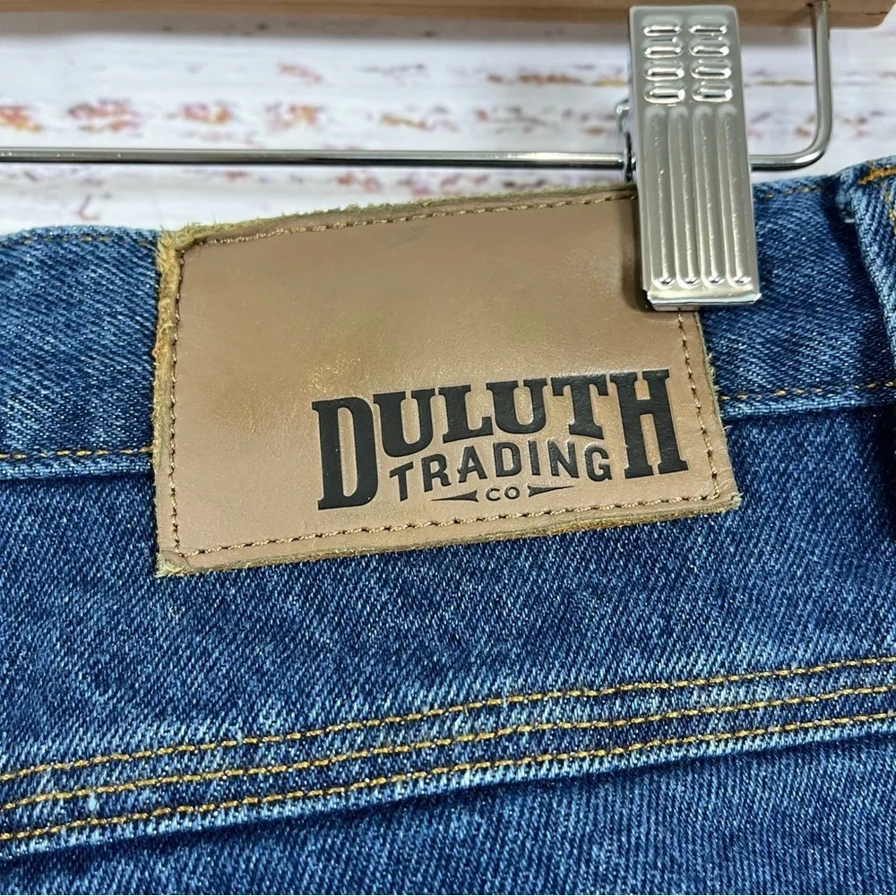 Duluth Relaxed Fit Medium Wash Straight Leg Jeans